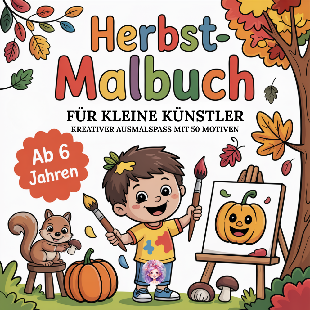 Herbst-Malbuch für kleine Künstler aus der Reihe "Bunt durchs Jahr - Malbücher für jede Jahreszeit"